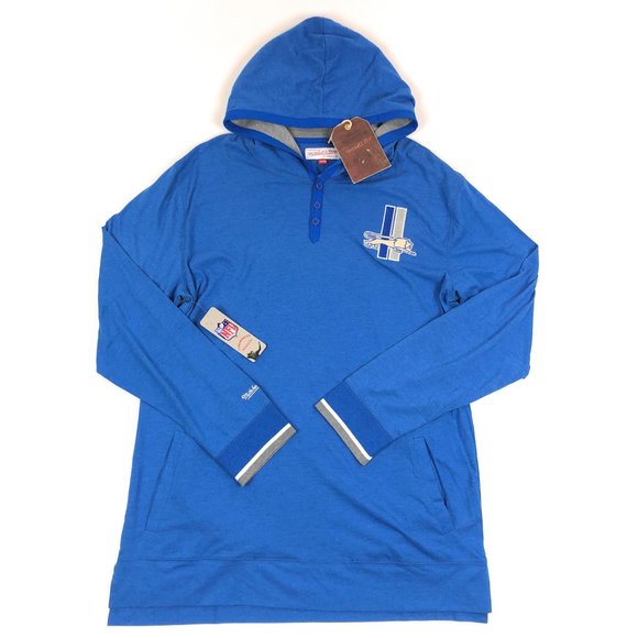 Mitchell & Ness Other - Detroit Lions Mitchell & Ness Mens 3XL NFL Throwback Long Sleeve Hooded Shirt